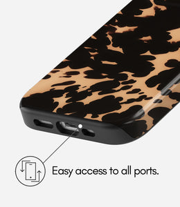 Amber Tortoiseshell Glossy Armoured Case