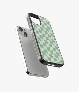 Minty Wave Glass Case