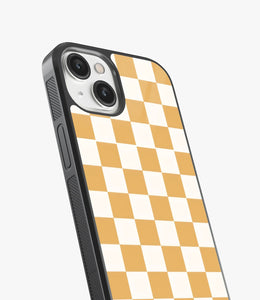 Golden Grid Glass Case