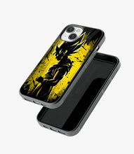 Load image into Gallery viewer, Yellow Goku Art Glass Phone Case
