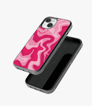 Load image into Gallery viewer, Retro Liquid Swirl Pink Glass Case
