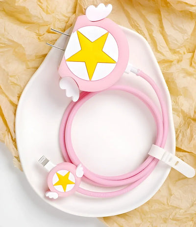 Anime Kawaii Star Charger Case & Cable Protector (18W/20W)