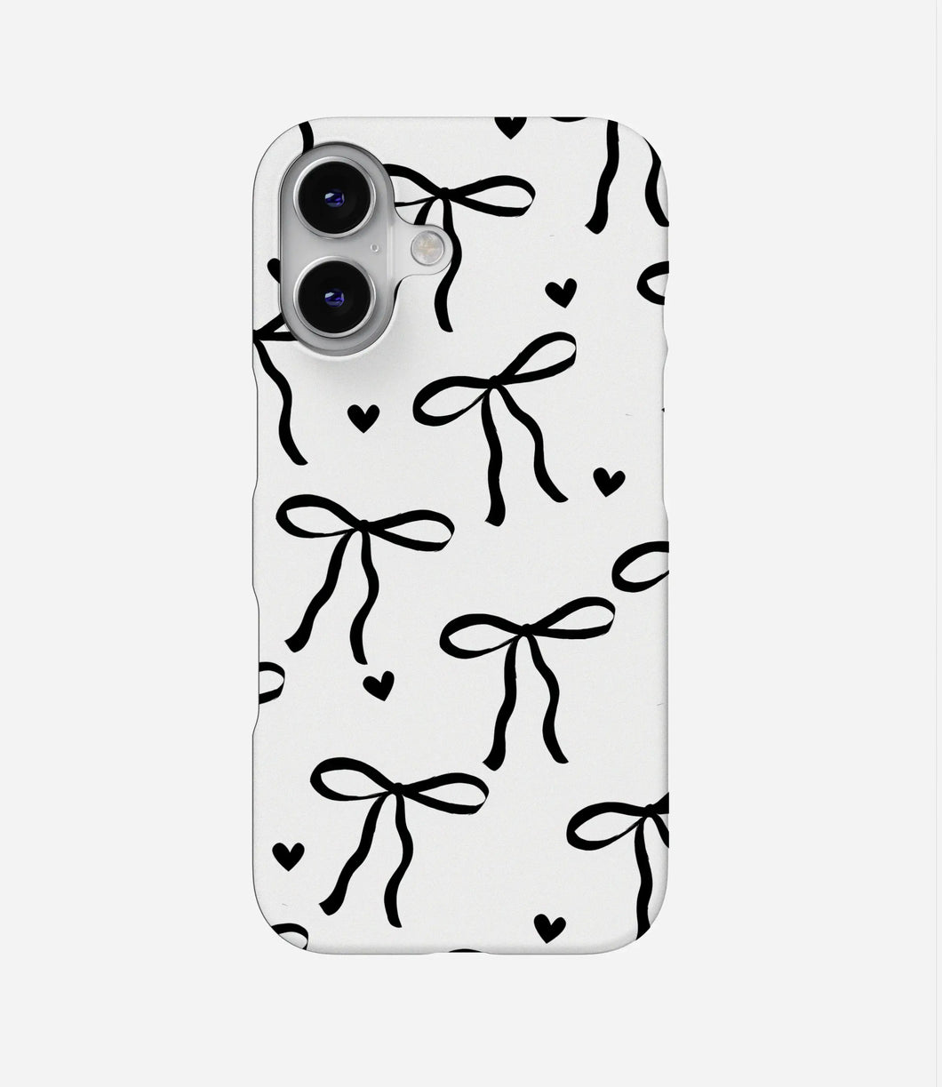 Bow and Hearts Hard Case