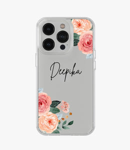 Wildflower Whimsy Custom Name Silicone Case