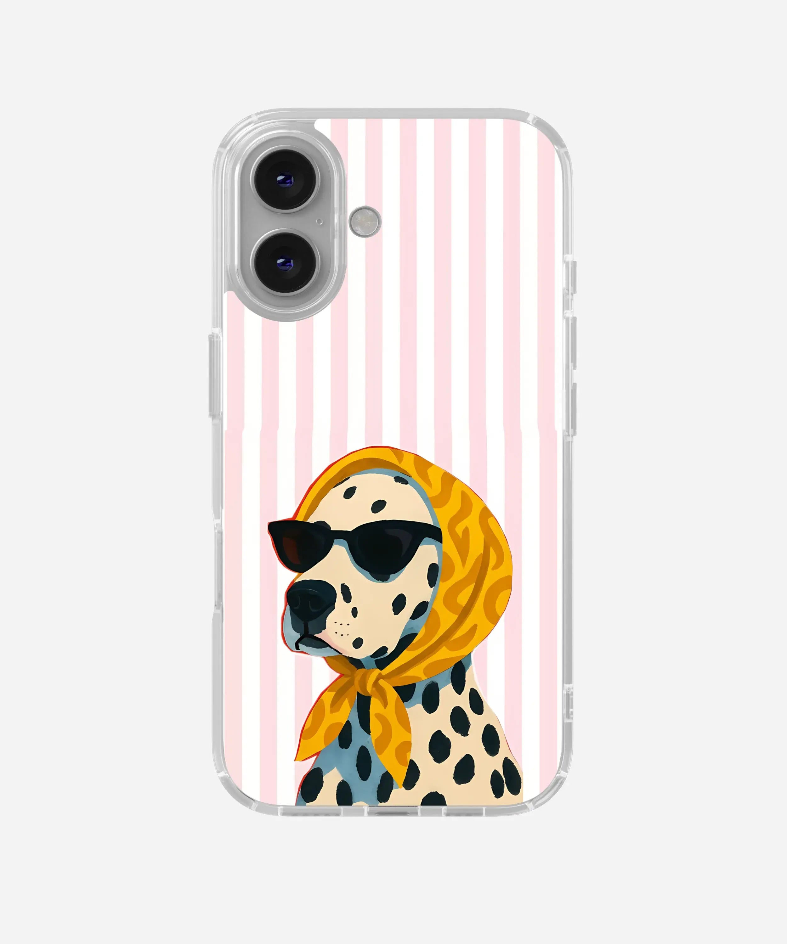 Sassy Dalmatian Clear Silicone Phone Case