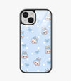 Labubu Bow Blush Glass Case