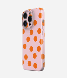 Peachy Polka Glossy Hard Case
