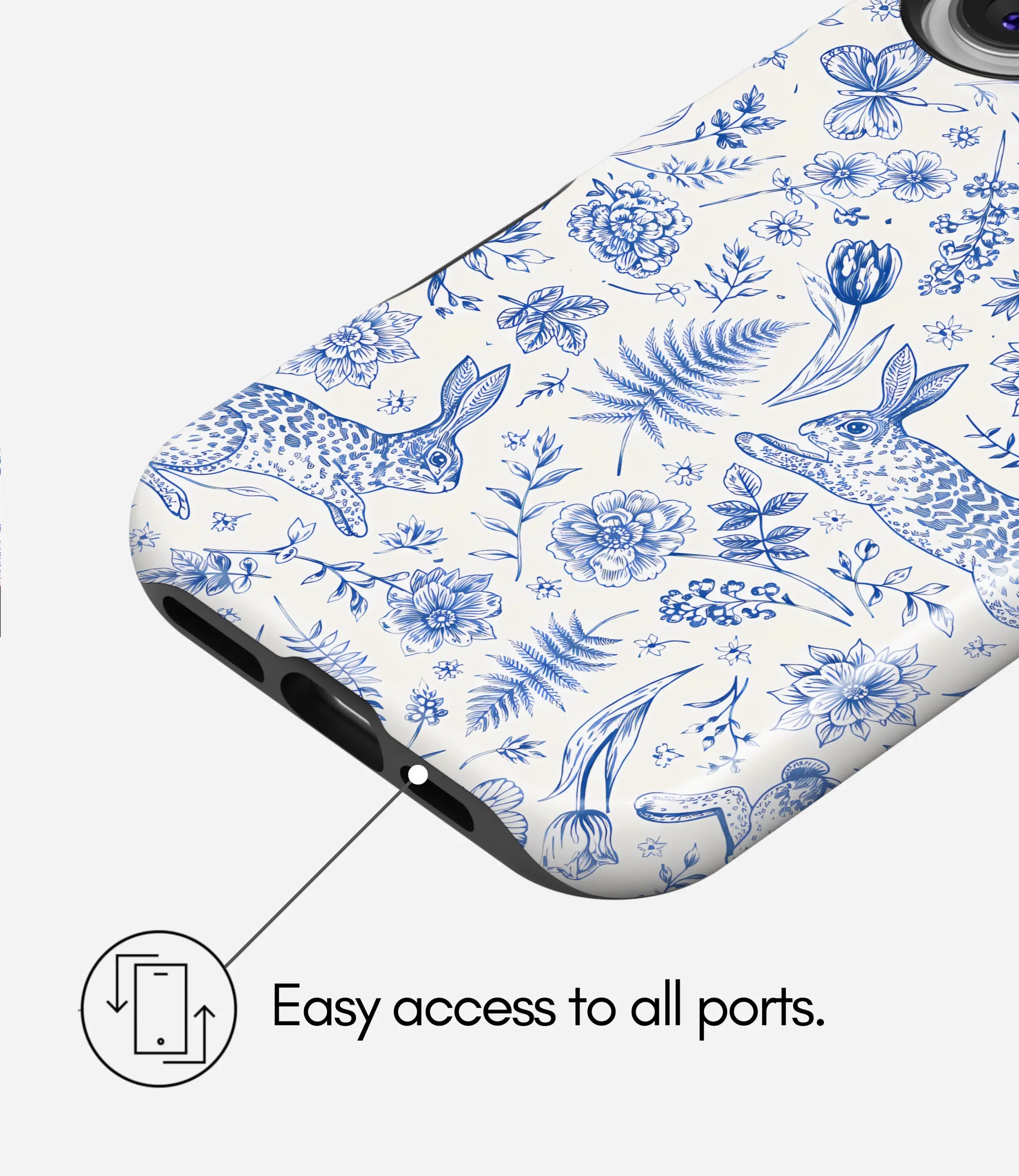 Wildflower Bunny Glossy Armoured Case
