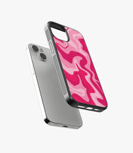 Load image into Gallery viewer, Retro Liquid Swirl Pink Glass Case
