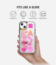 Load image into Gallery viewer, Pink Toon Tunes Stride 2.0 Clear Phone Case
