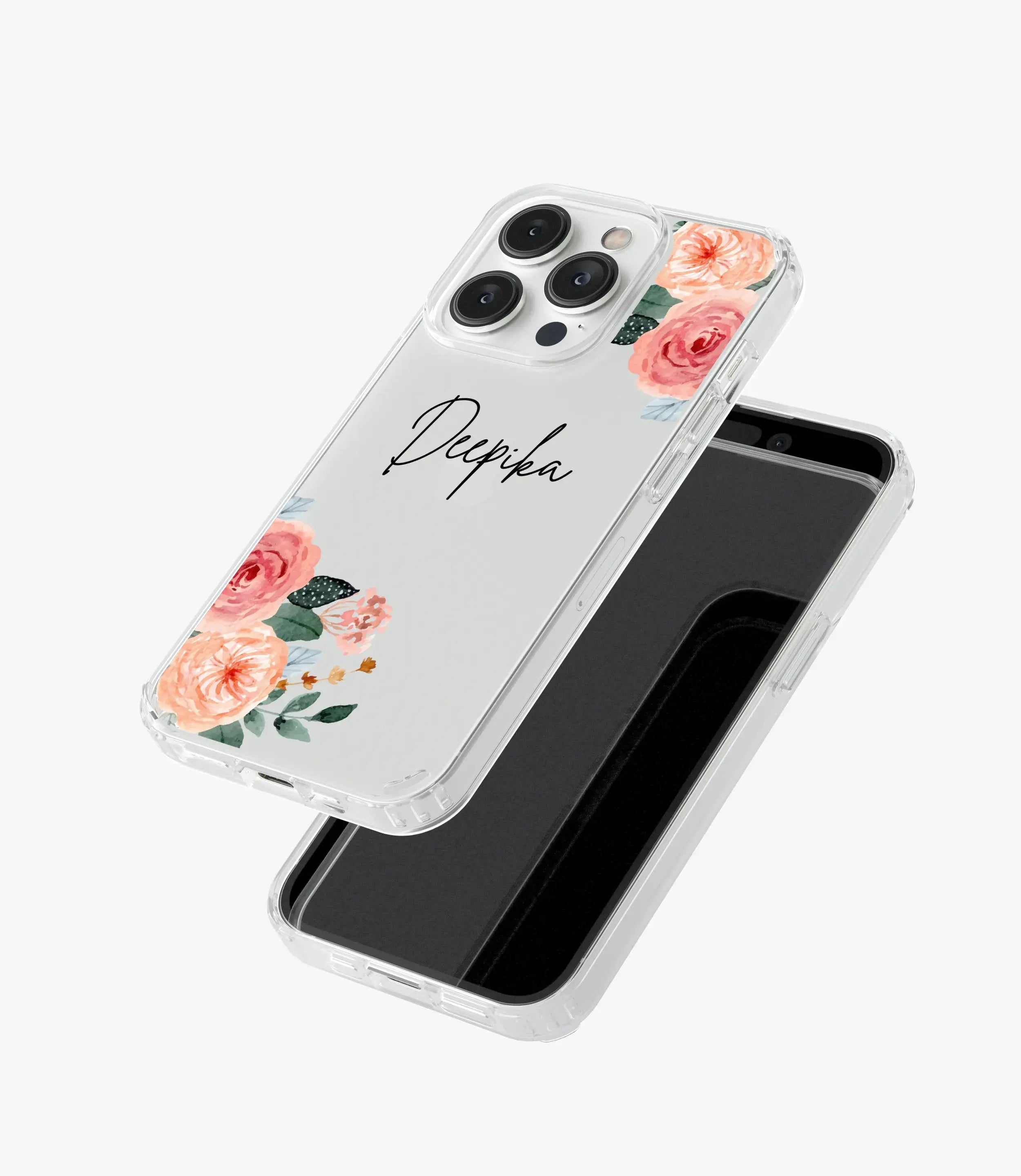 Wildflower Whimsy Custom Name Silicone Case