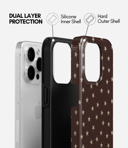 Mocha Stars Glossy Armoured Case