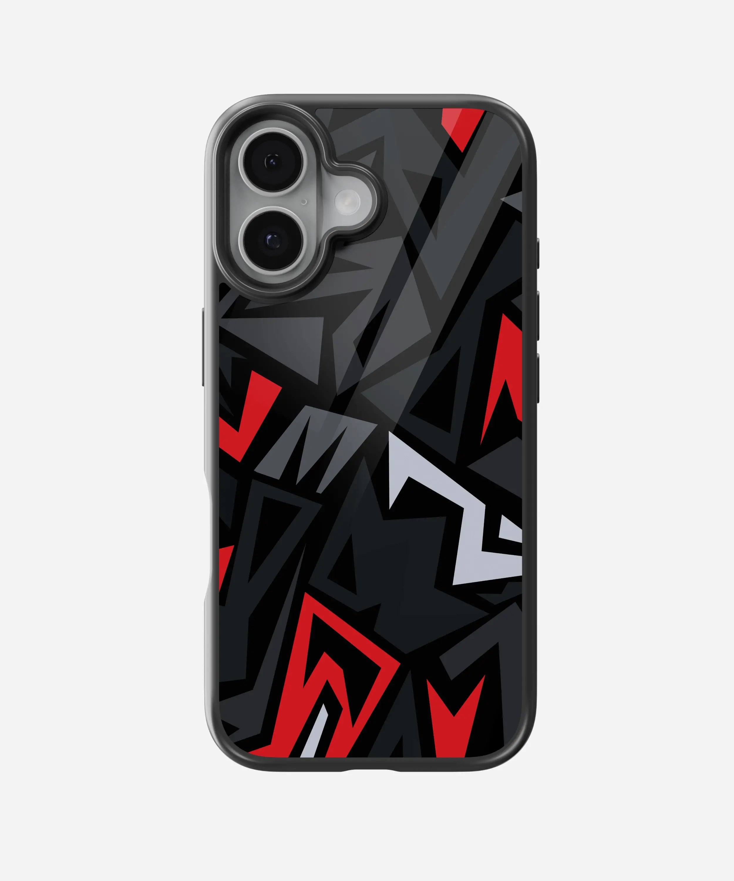 Abstract Horizon Hexagons Pattern Glass Case