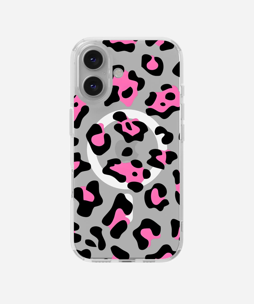 Pink Camo Clear Magsafe Clear Phone Case
