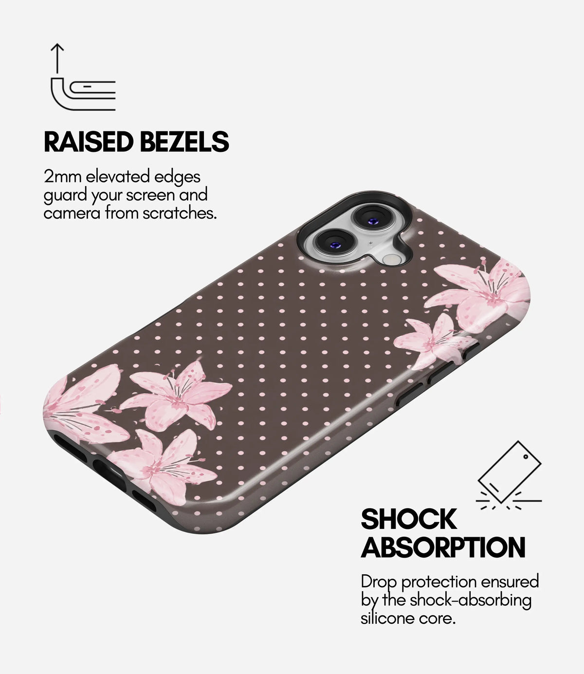 Midnight Lily Glossy Armoured Case