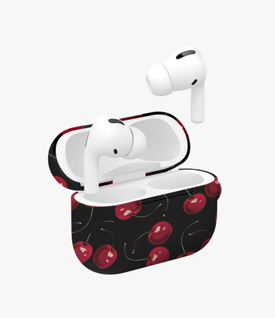 Midnight Cherry Glossy Airpod Case