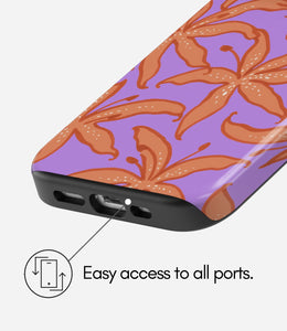 Sunset Bloom Glossy Armoured Case