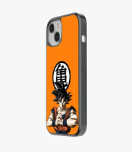 Load image into Gallery viewer, Orange Goku Glass Phone Case
