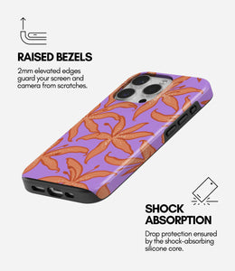 Sunset Bloom Glossy Armoured Case