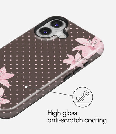 Midnight Lily Glossy Armoured Case