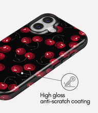 Load image into Gallery viewer, Midnight Cherries Glossy Armoured Case
