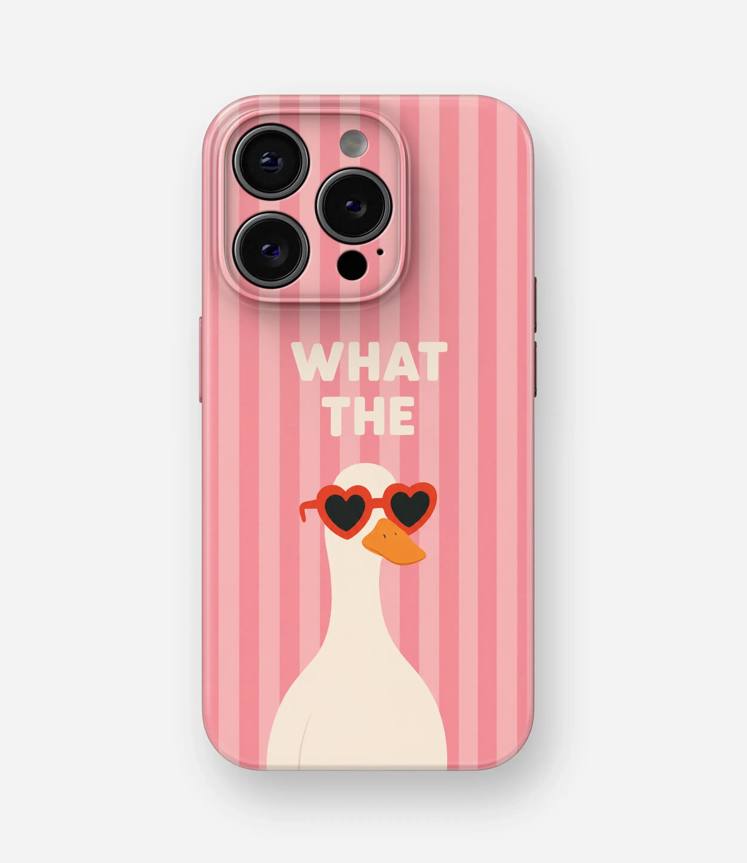 What the Duck - Heart Eyes Glossy Hard Case