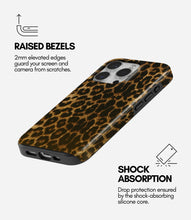 Load image into Gallery viewer, Golden Leopard Glossy Armoured Case
