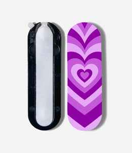 Y2k Purple Hearts Pop Slider