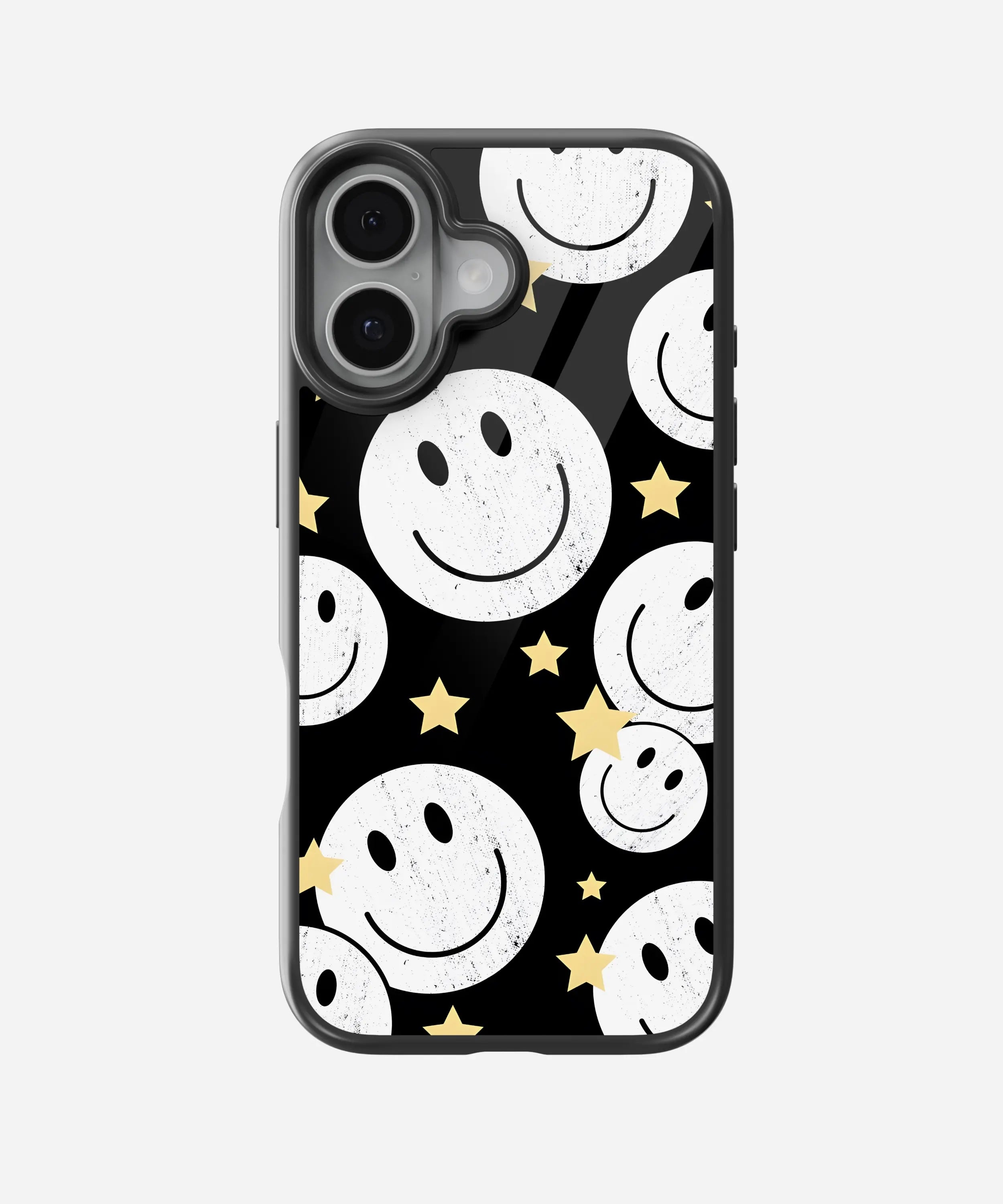 Star Smiley Glass Case