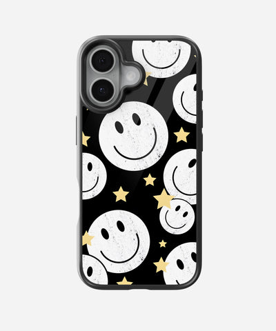 Star Smiley Glass Case