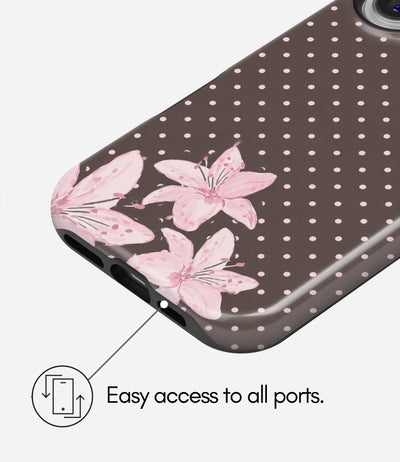 Midnight Lily Glossy Armoured Case