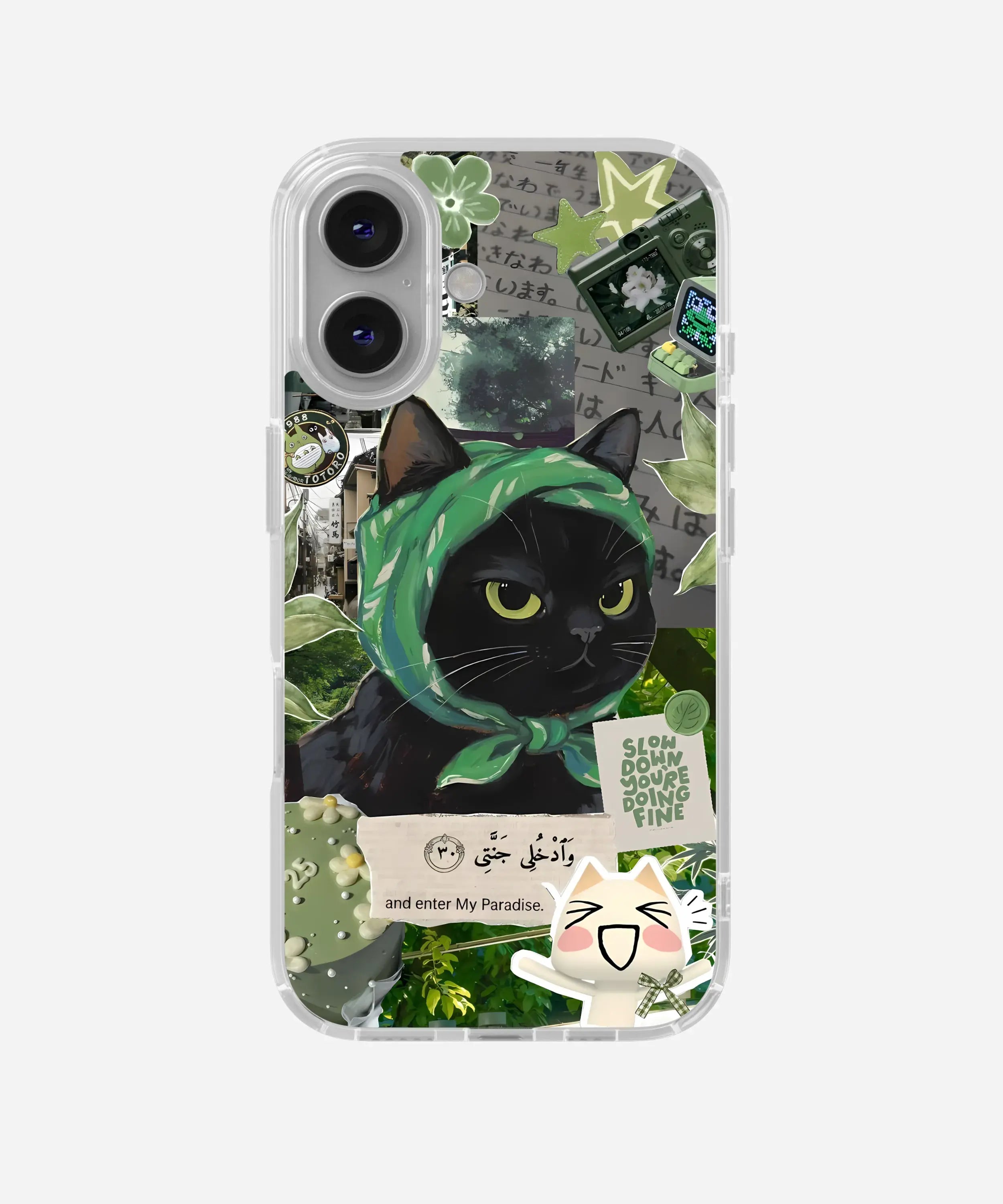 Lucky Green Cat Silicone Case