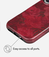 Load image into Gallery viewer, Crimson Bloom Glossy Armoured Case
