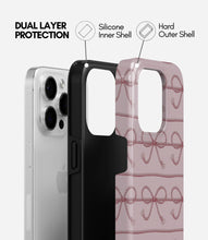 Load image into Gallery viewer, Blush Rope Bow Glossy Armoured Case
