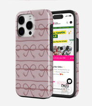 Load image into Gallery viewer, Blush Rope Bow Glossy Armoured Case

