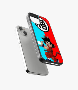 Red/Blue Cartoon Glass Phone Case
