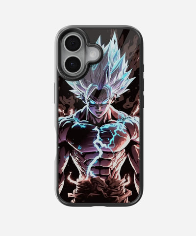 Electrifying Goku Glass Phone Case