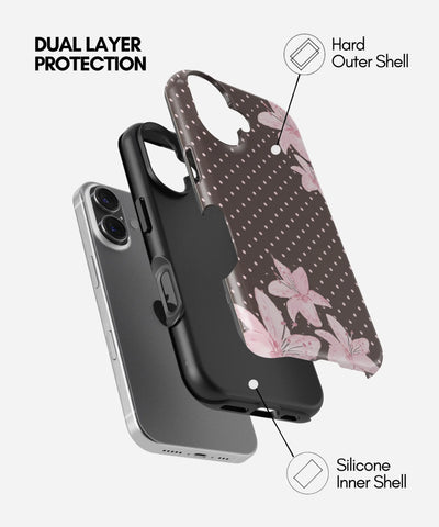 Midnight Lily Glossy Armoured Case