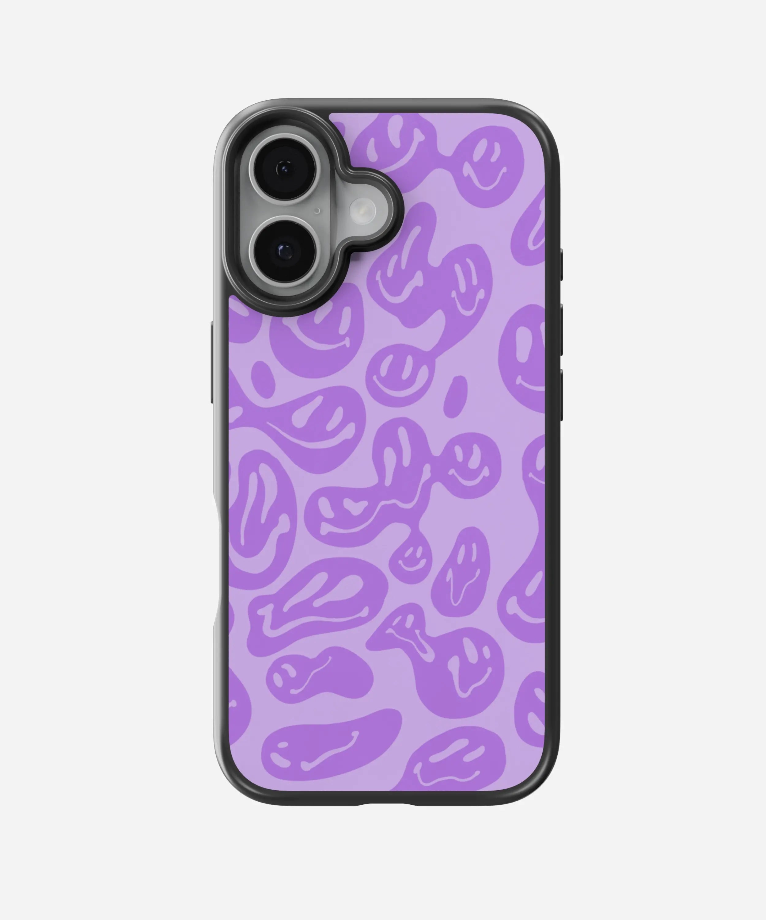 Y2K Pastel Purple Dripping Smiley Hybrid Matte Case