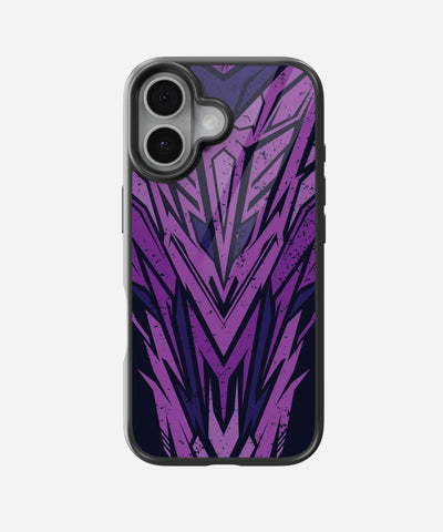 Abstract Purple Geometric Pattern Glass Case