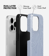 Load image into Gallery viewer, Blue Spiral Lines Glossy Armoured Case
