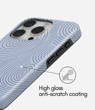 Load image into Gallery viewer, Blue Spiral Lines Glossy Armoured Case
