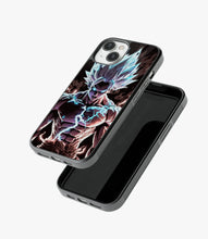 Load image into Gallery viewer, Electrifying Goku Glass Phone Case
