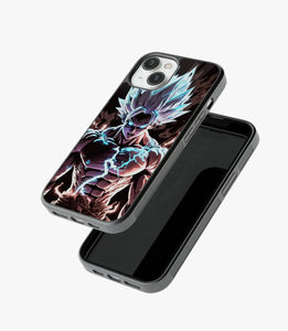 Electrifying Goku Glass Phone Case