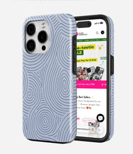 Load image into Gallery viewer, Blue Spiral Lines Glossy Armoured Case
