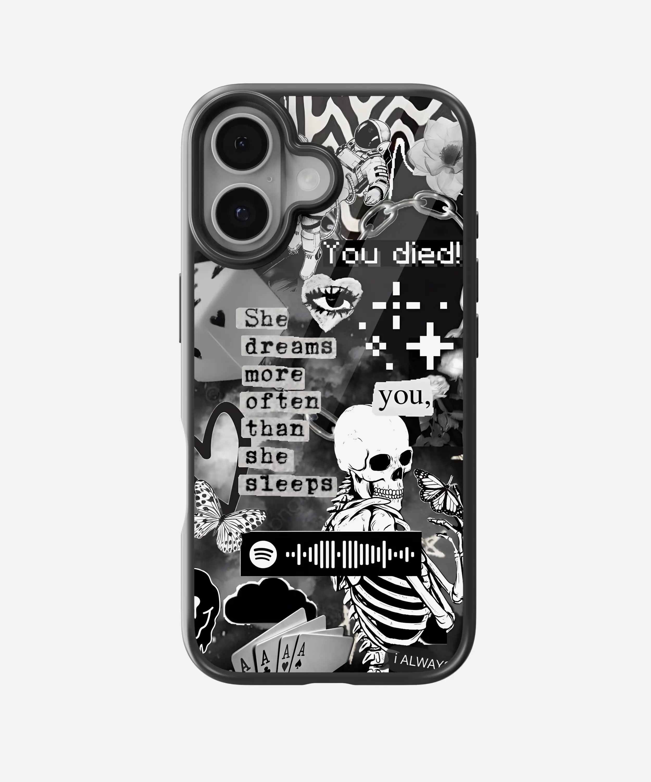 Dream More Sleep Less Glass Case