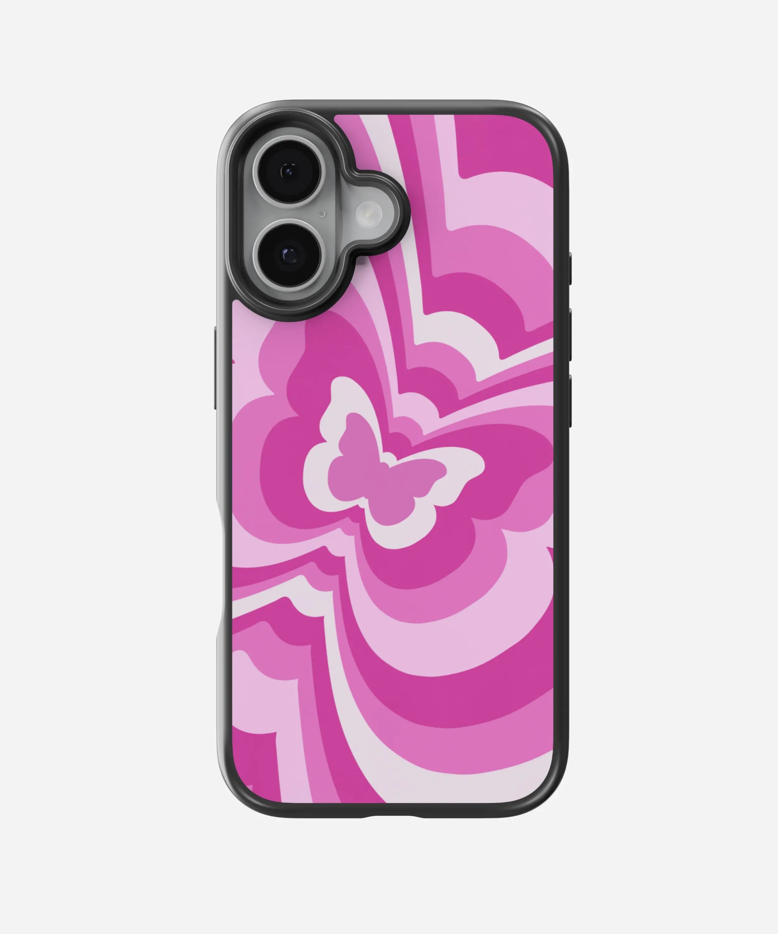 Y2K Pink Butterfly Hybrid Matte Case