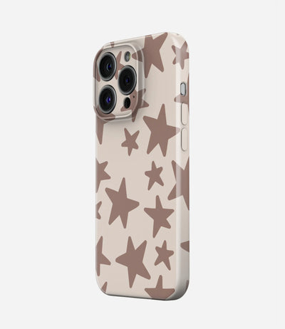 Mocha Stars Glossy Hard Case