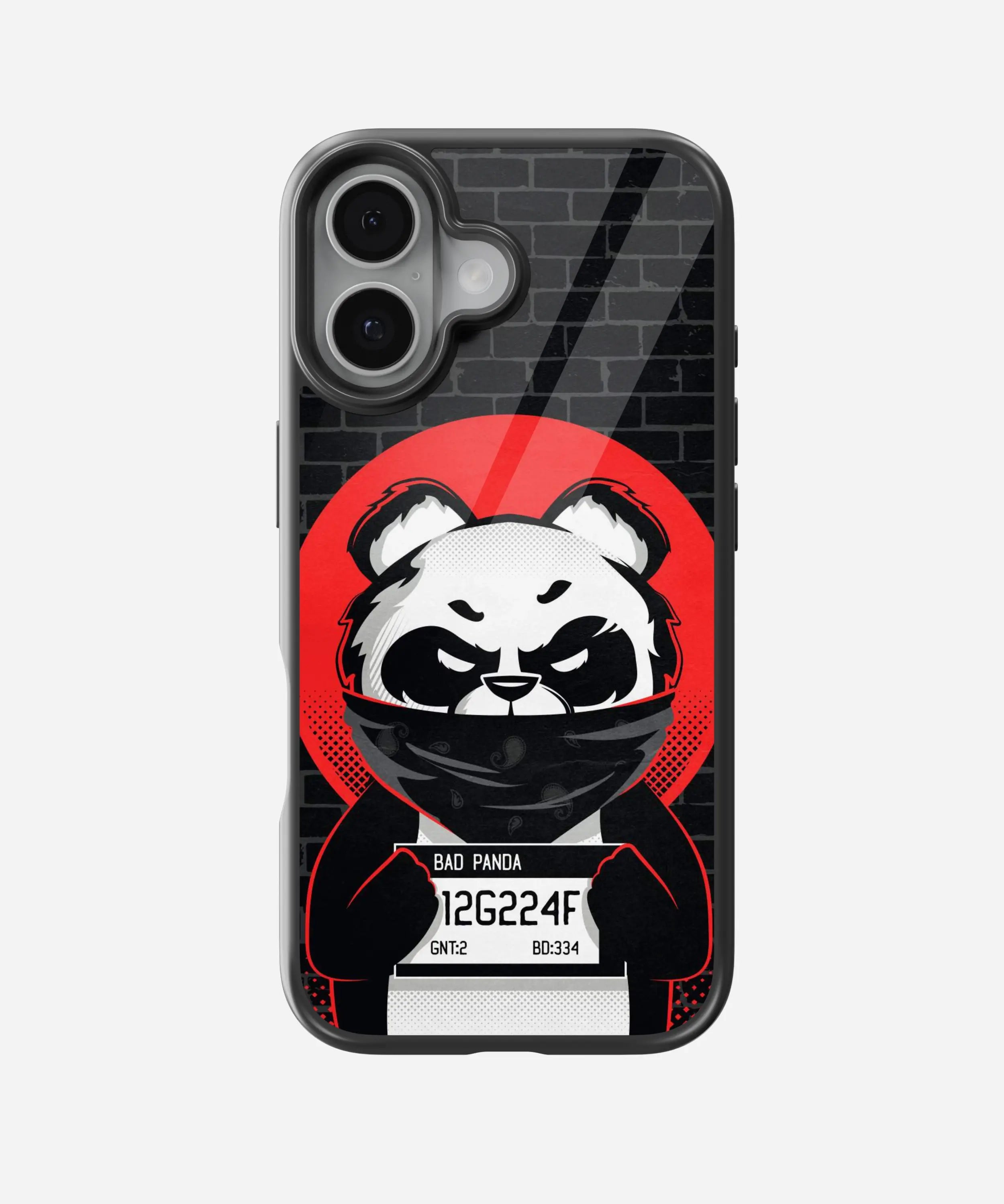 Bad Panda Glass Case
