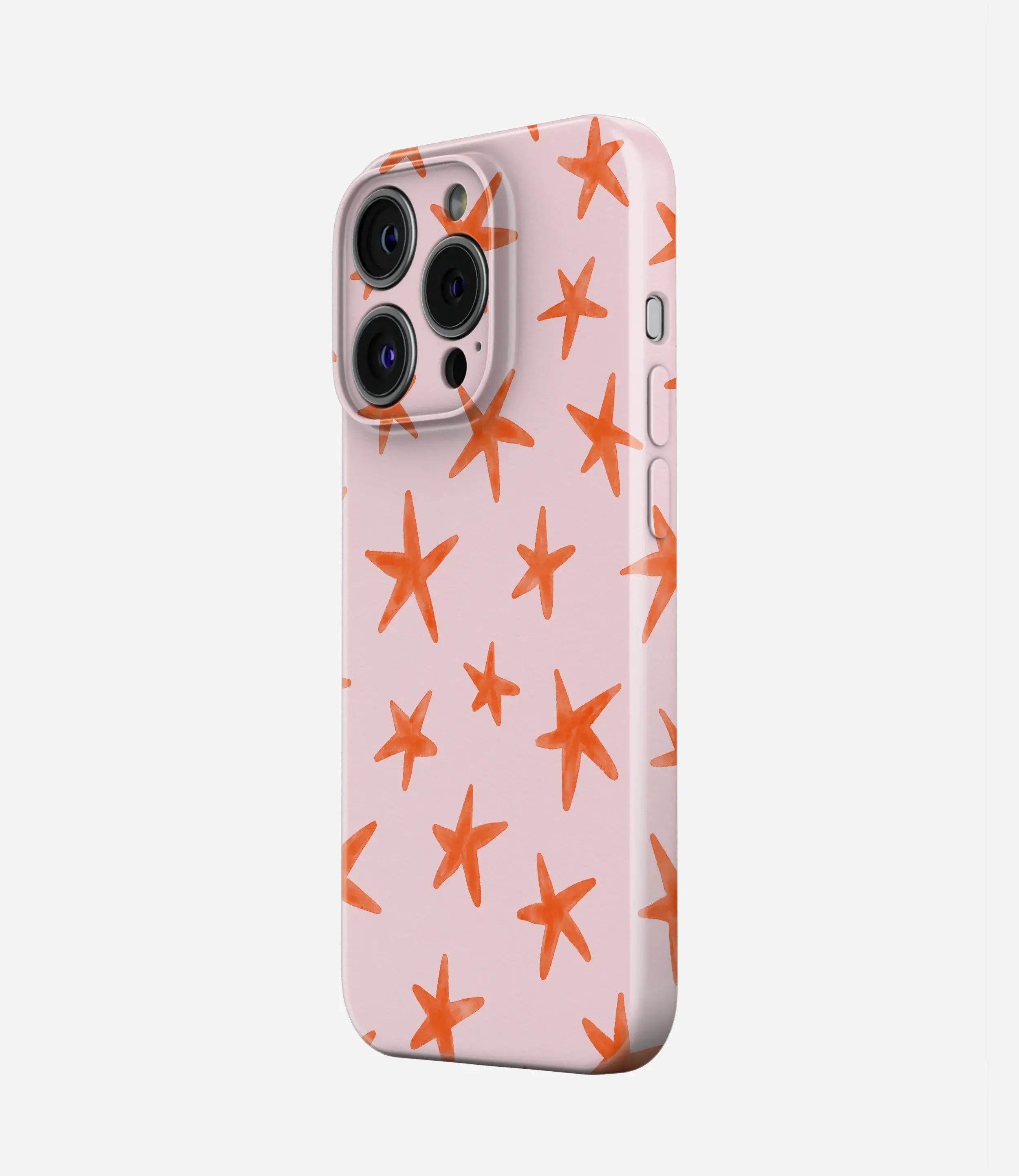 Coral Starry Blush Glossy Hard Case